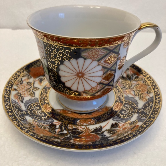 SAJI Fine China Imari Cup and Saucer. Made in Japan. - Picture 1 of 7